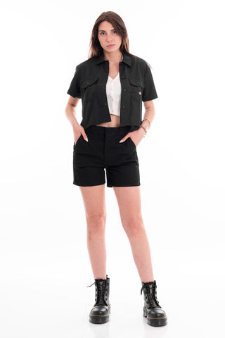 DICKIES CAMICIA WORK CROPPED  SHORT SLEEVES DONNA DK0A4YSXBLK1