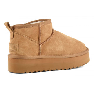 COLORS OF CALIFORNIA W PLATFORM WINTER BOOT IN SUEDE YWPLA01 TAN
