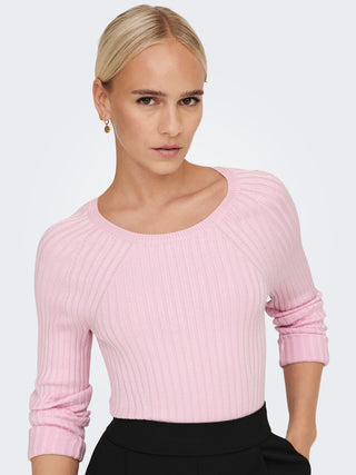 ONLY MAGLIONE CROP MEDDI LONG SLEEVES O-NECK DONNA 15280060 RPR