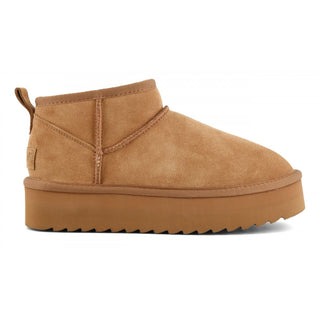 COLORS OF CALIFORNIA W PLATFORM WINTER BOOT IN SUEDE YWPLA01 TAN