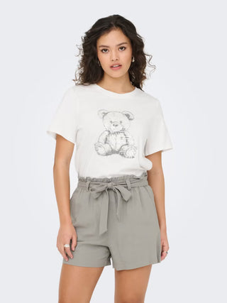 JACQUELINE DE YONG T-SHIRT BIBBI CON BASSOTTO DONNA 15356686 CLD