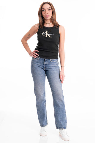 CALVIN KLEIN JEANS W JEANS LOW RISE STRAIGHT J222437 1A4