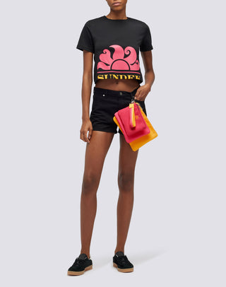 SUNDEK 3 PIECE CLUTCH WITH KEY RING AND RAINBOW DETAIL AM083ABPY800 A7102 