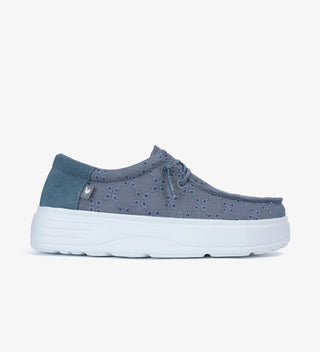 PITAS LOTTO SCARPA IN TELA CON RICAMO LOTTO AZUL