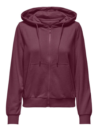 ONLY BEST FELPA CON CAPPUCCIO E ZIP 15384783 FIG