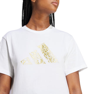 ADIDAS T-SHIRT TECH METALLIC CON STAMPA DONNA JN9130