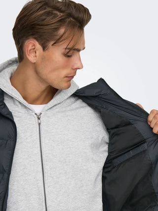 ONLY&SONS UNION SMANICATO IN PIUMA UOMO 22034830 BLK