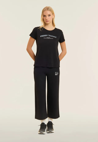 FREDDY PANTATUTA CROPPED CON STAMPA FREDDY S26WMAP5 N