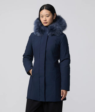 REFRIGIWEAR GIUBBOTTO LUNGO  LADY TECH CAPPUCCIO CON PELLICCIA DONNA W99118 XT379 F03700