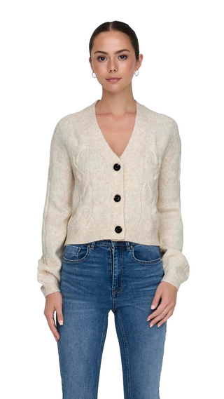 JACQUELINE DE YONG SUSANNA CARDIGAN LONG SLEEVE WOMEN
 (WHITECAP GRAY) 15328353 WTG