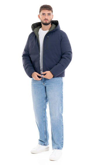 SAVE THE DUCK EZRA REVERSIBLE HOODED JACKET MEN D33600M MATT19 90000