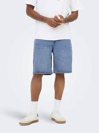 ONLY&SONS FIVE BERMUDA BAGGY IN DENIM 22029893 MBD