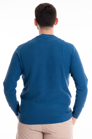 MARKUP CREW NECK LONG SLEEVE SWEATER RICE POINT MK690012 BLT