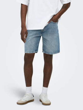 ONLY&SONS EDGE  BERMUDA JEANS UOMO 22033227 MBD