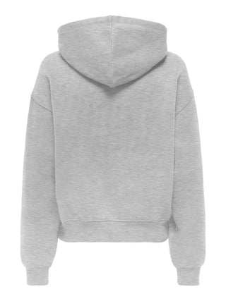 ONLY BEST HOODIE WITH POCKET WOMEN (LIGHT GREY MELANGE) WOMEN 15338730 LGM