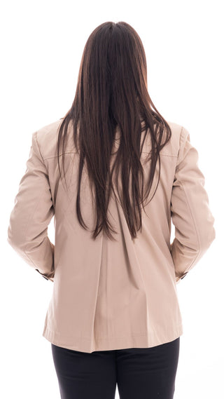 MARKUP WOMEN'S DOUBLE BREASTED COTTON SHORT TRENCH COAT MW764040 GHC