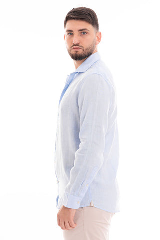 MARKUP CAMICIA MANICA LUNGA COREANA 100% LINO MK13003 CLE