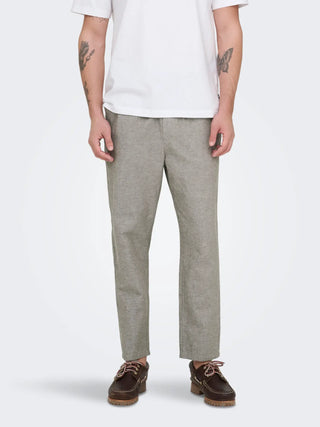 ONLY&SONS LINUS PANTALACCIO IN LINO 22024966 BGM