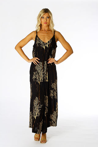 POSITANO BY JEAN PAUL TUTA/PANTALONE COTONE SPALLINA CORALLO 82274 NERO