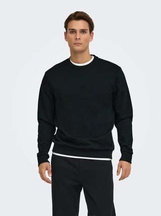 ONLY&SONS MAGLIONE CERES GIROCOLLO 22018683 BLK