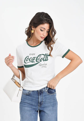 ONLY COCA COLA T-SHIRT CON GRAFICA DONNA 15355835 ENJ