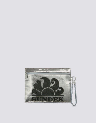 SUNDEK BORSA CON PAILLETTES E MANICO LATERALE IN CORDA AW912ABPA400 02002