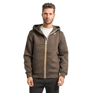 K-WAY FELPA RAINER SPACER CON CAPPUCCIO UOMO K2141DW XRG