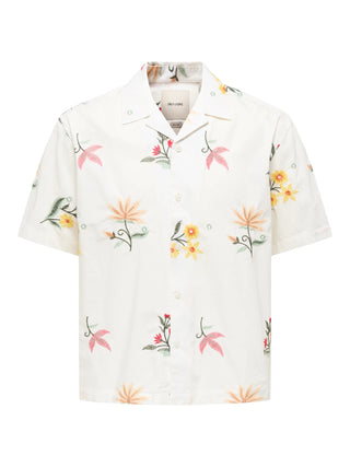ONLY&SONS EDWARD CAMICIA A FIORI RELAXED FIT 22037206 BGE