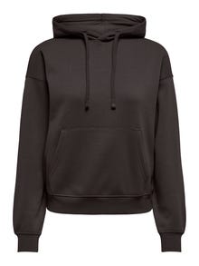 ONLY FELPA CON CAPPUCCIO BEST 15338730 BLK