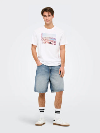 ONLY&SONS FADE BERMUDA DI JEANS 22029085 MBD