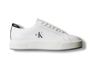 CALVIN KLEIN JEANS SNEAKERS BASKET LACE UP C/LOGO CK YW0YW01945 01W