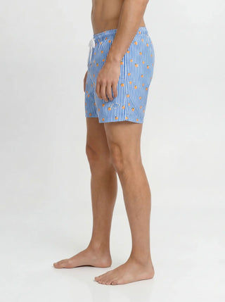 JACK&JONES MAUI BREEZE BOXER MARE FANTASIA A RIGHE CON ARANCE 12291425 DEL