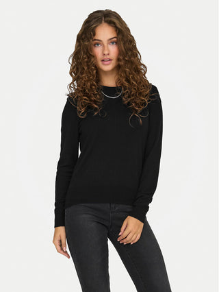 ONLY PULLOVER VENICE LIFE GIROCOLLO DONNA 15333989 BLK