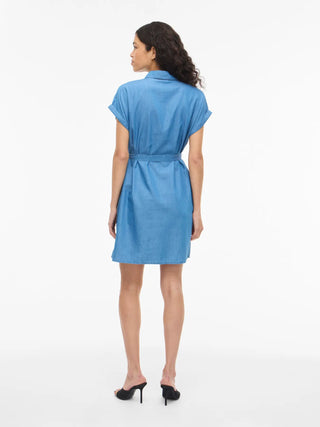 VILA VILA NORI ABITO A CAMICIA A MANICHE CORTE 14111777 DMB
