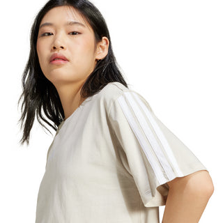 ADIDAS T-SHIRT 3 STRISCE CON LOGO DONNA JE1219