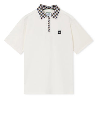WEEKEND OFFENDER POLO TIPASA CON COLLETTO CHECK WEEKEND OFFENDER, CHIUSURA ZIP PO1B03 TIPASA GHO