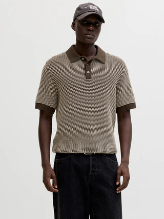 JACK&JONES POLO UMO IN MAGLIA A MANICHE CORTE 12291058 TCT