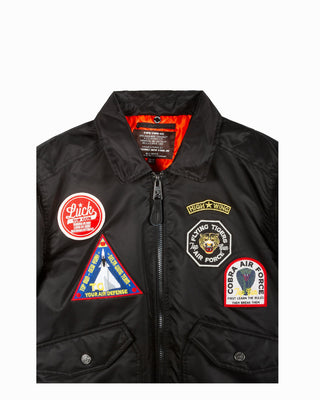 TOP GUN TOP GUN BOMBER “Force CW45” IN NYLON CON PATCH TGJ2236 1500