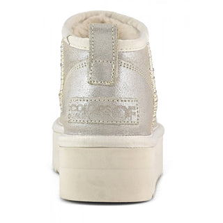 COLORS OF CALIFORNIA STIVALETTO PLATFORM IN 
 CAMOSCIO METLLIZZATO DONNA YWPLAMET OAT