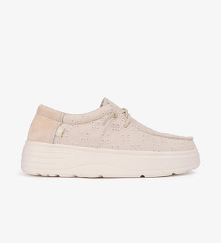 PITAS LOTTO SCARPA IN TELA CON RICAMO LOTTO BEIGE