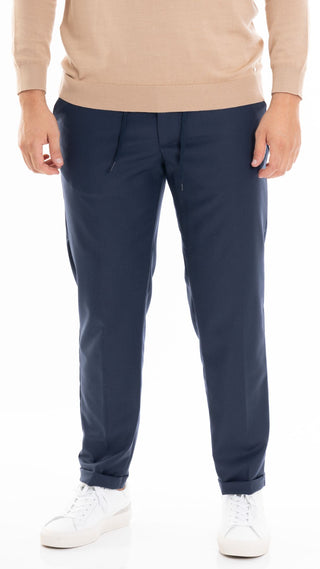 HYPS MEN'S TROUSERS IN FRESH WOOL MOLFETTA MOLFETTA 06 BLUE