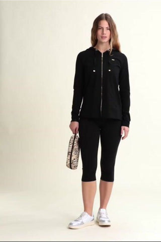 FREDDY LEGGINS 3/4 CON LOGO IN RILIEVO E SCRITTA SULLA GAMBA DONNA WCRP11 N