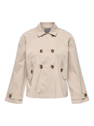 ONLY CARMAKOMA APRIL TRENCH DOPPIO PETTO CON BOTTONI 15344178 OXT