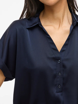 VILA VIENNA RAVENNA T-SHIRT DONNA 14107405 NVB