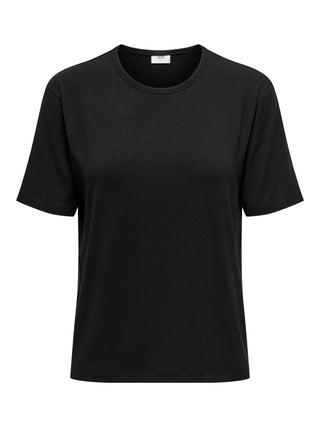 JACQUELINE DE YONG T-SHIRT MILA MANICA LUNGA 15364517  BLK