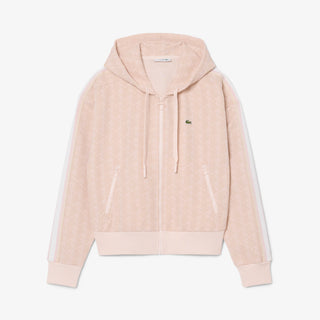 LACOSTE FELPA CON CAPPUCCIO IN JACQUARD CON MONOGRAMMA SF7606 WF6