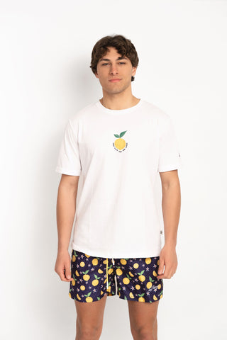 LORD PARTENOPEI T-SHIRT FANTASIA LIMONI TM25-LIMO BIA