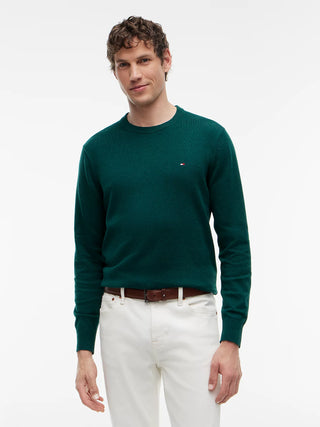 TOMMY HILFIGER PIMA ORG MAGLIONE GIROCOLLO MW28046 MQ8