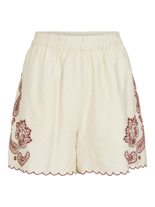 VILA PANTALONCINI PLUMMY WIDE CON RICAMI 14120999 BHS