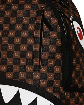 SPRAYGROUND SHARKS IN PARIS WTF BUBBLY BROWN CHECK ZAINO B8634